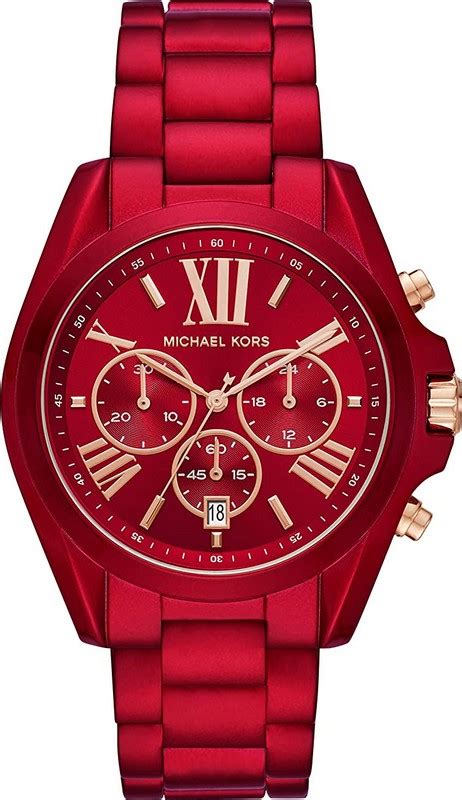 michael kors red silicone watch|michael kors red watch women.